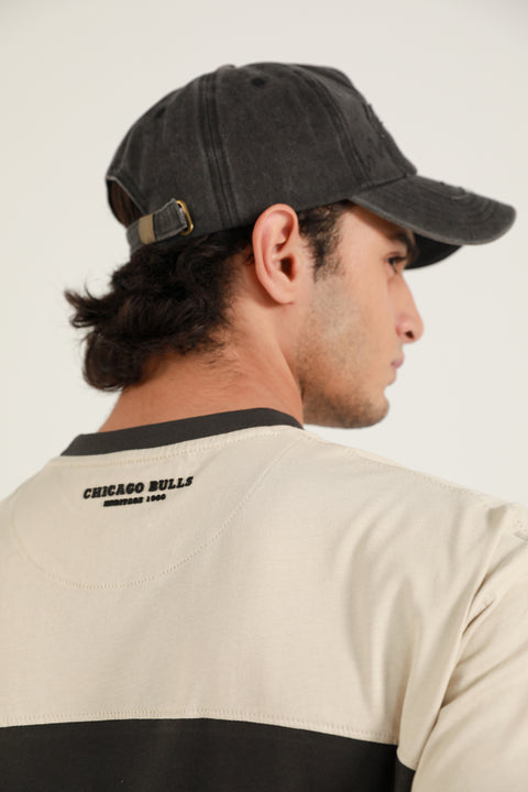 RELAXED FIT CONTRAST PANEL TEE