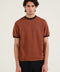 TEXTURED RINGER KNITTED TEE
