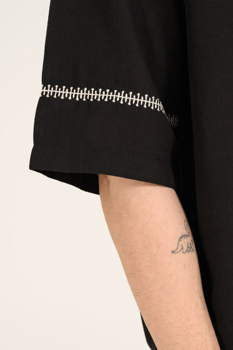 BOXY FIT RESORT COLLAR SHIRT