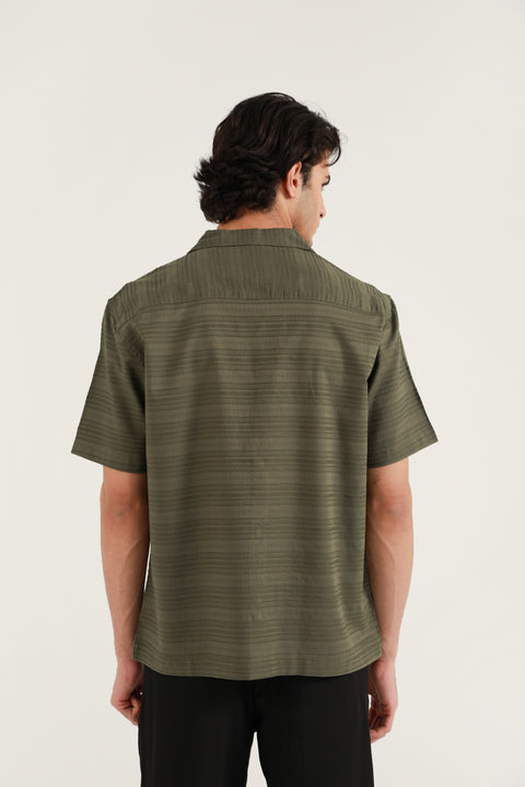 RELAXED FIT DOBBY SHIRT