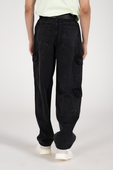 BAGGY FIT CARGO DENIM