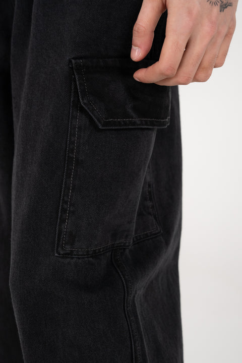 BAGGY FIT CARGO DENIM