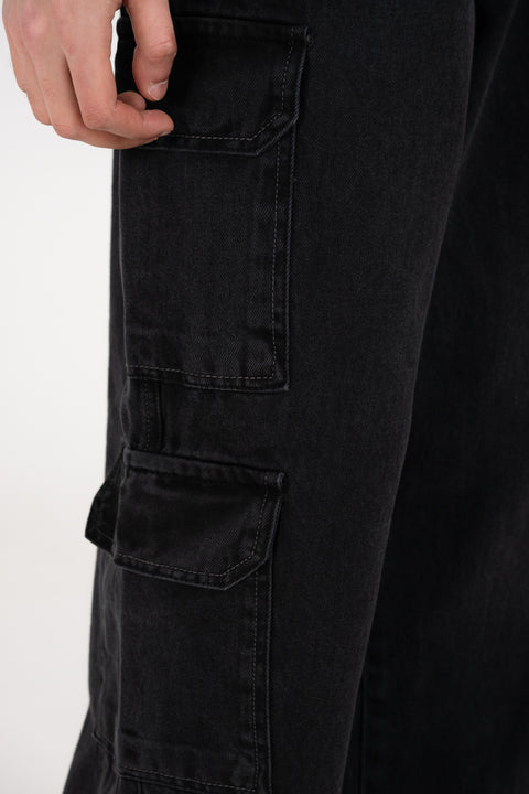 BAGGY FIT CARGO DENIM