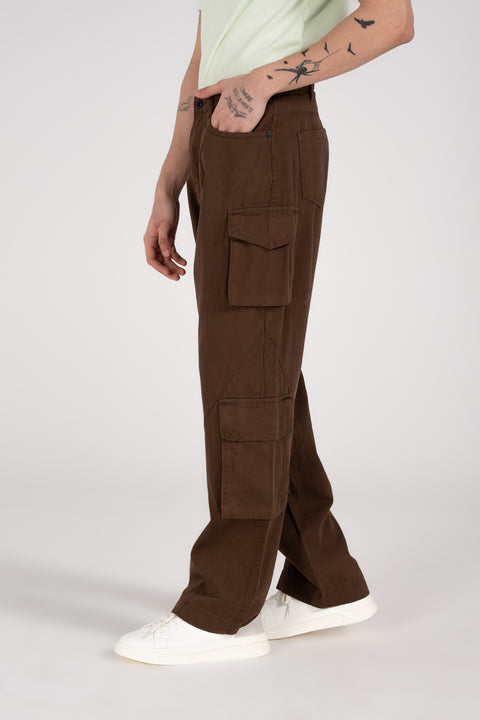 WIDE LEG CARGO TROUSER