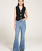 KNIT TOP WITH ACCENT BUTTONS
