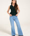 KNITTED PEPLUM TOP