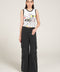 PRINTED CROP TANK TOP