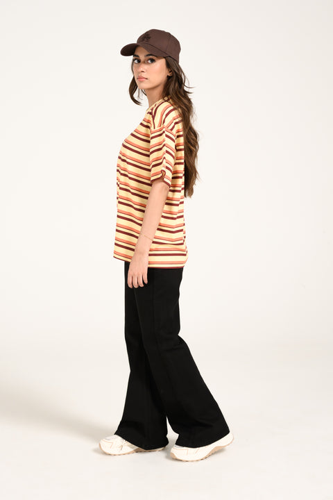 OVERSIZED STRIPED TEE
