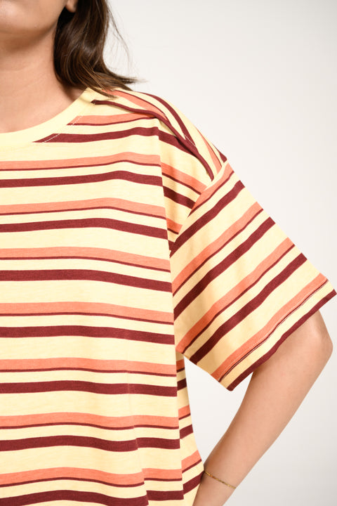 OVERSIZED STRIPED TEE