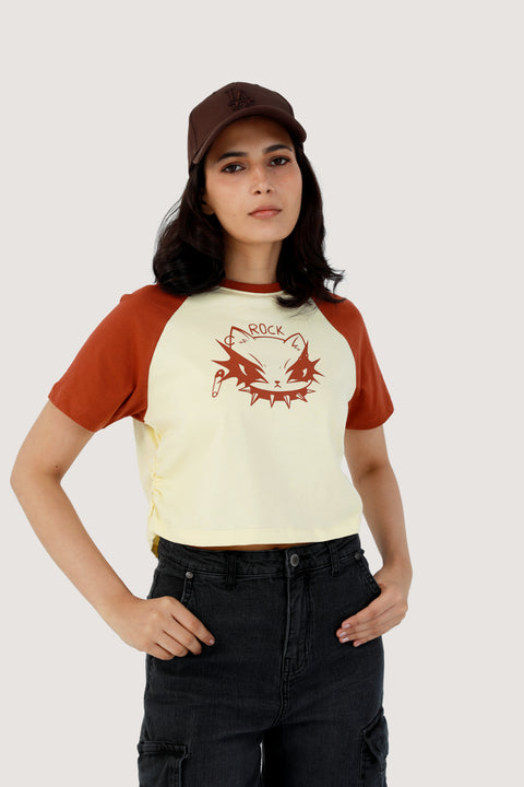 GRAPHIC CROPPED TEE