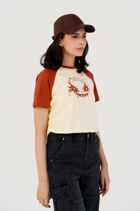 GRAPHIC CROPPED TEE