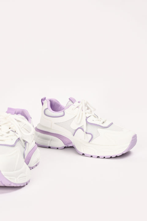 CONTRAST CHUNKY TRAINERS