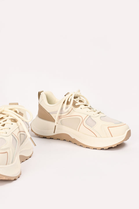 CONTRAST CHUNKY TRAINERS