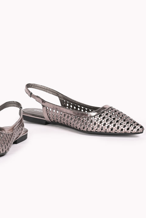 METALLIC SLING BACK