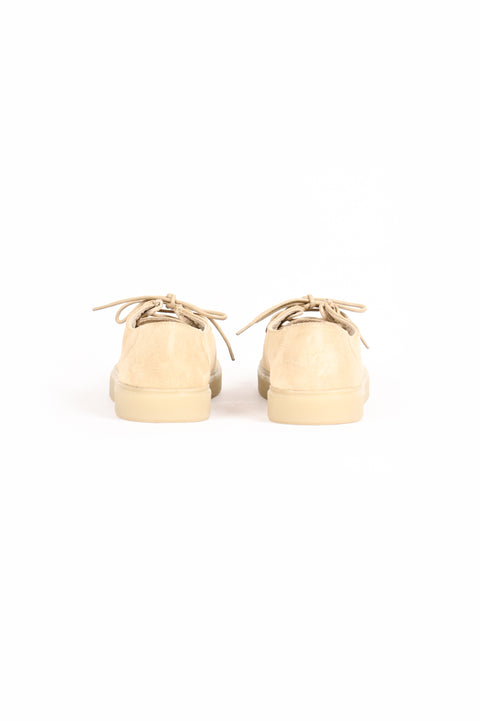SUEDE MOCCASIN LACE-UP SHOE