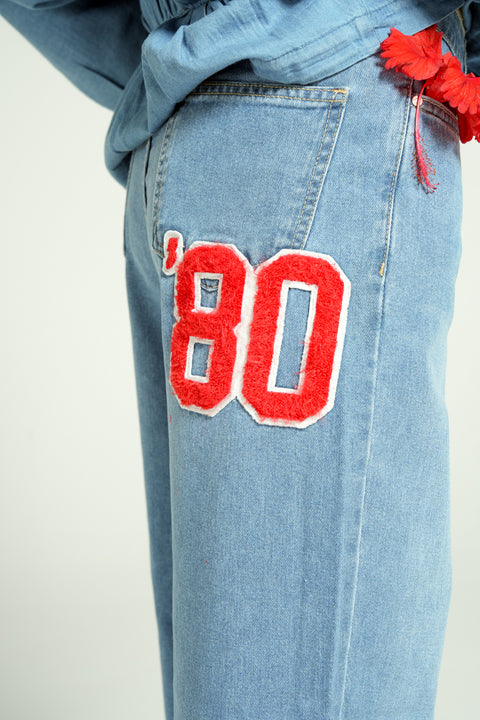 80'S WIDE LEG DENIM