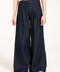 MEGA WIDE DENIM WITH FRONT PLEAT