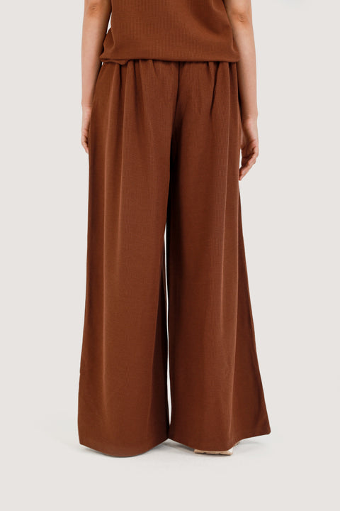 TEXTURED MEGA WIDE TROUSERS