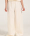 LINEN BLEND WIDE LEG TROUSERS