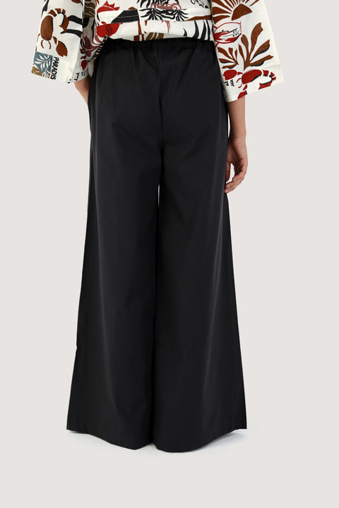 WIDE LEG PLEATED PANTS