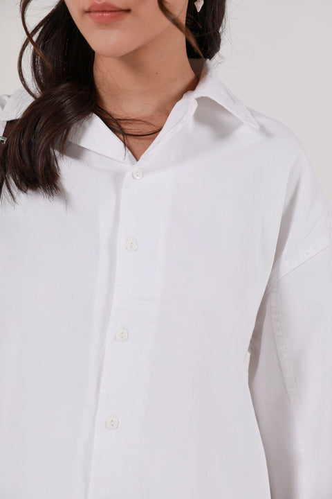 DENIM BUTTON DOWN TOP