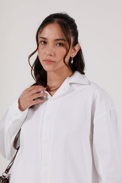 DENIM BUTTON DOWN TOP