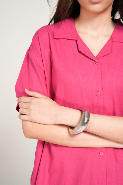 TWILL BUTTON DOWN TOP