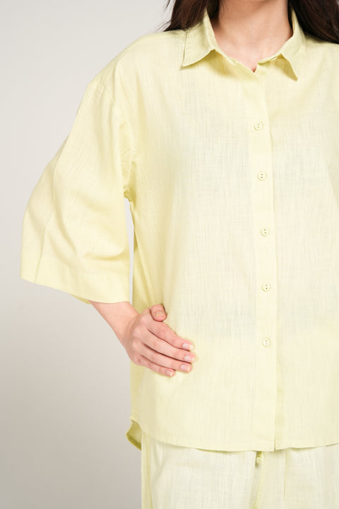 OVERSIZED BUTTON DOWN TOP