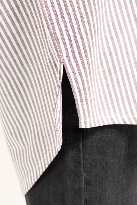 STRIPED BUTTON DOWN SHIRT