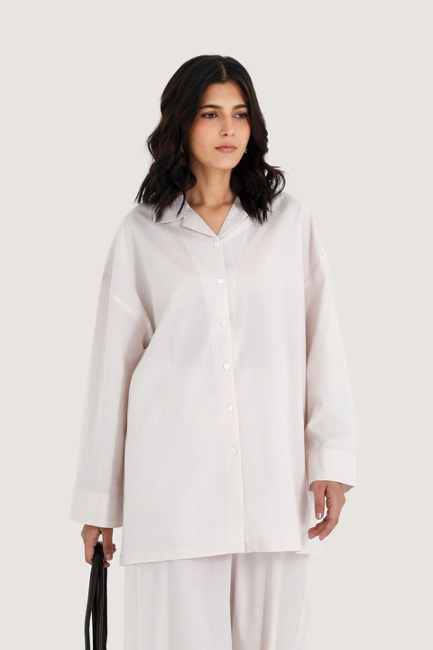 OVERSIZED BUTTON DOWN TOP