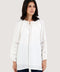 BLOUSED TOP WITH LACE DETAIL