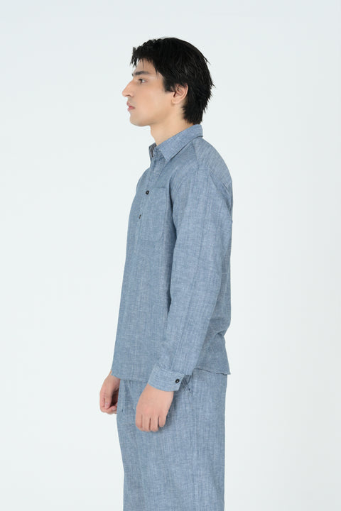 RELAXED FIT LINEN SHIRT