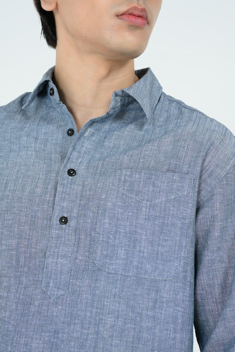 RELAXED FIT LINEN SHIRT