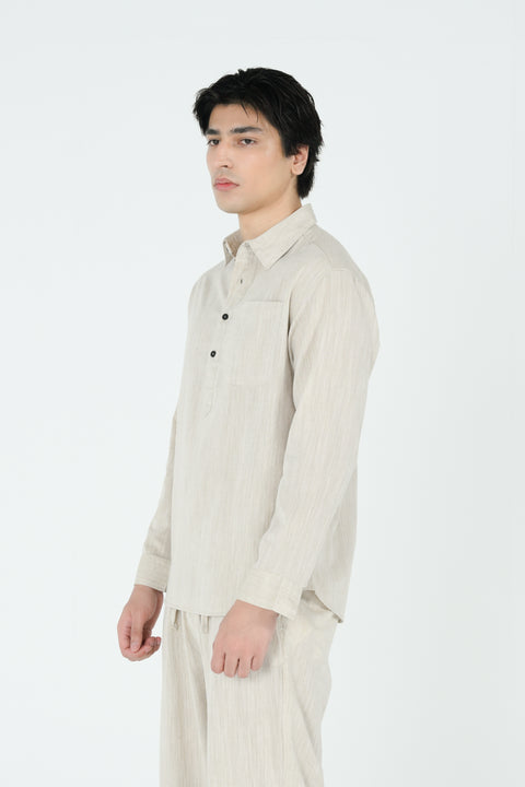 RELAXED FIT LINEN SHIRT