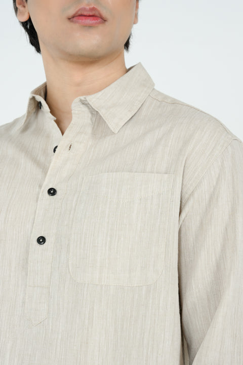 RELAXED FIT LINEN SHIRT