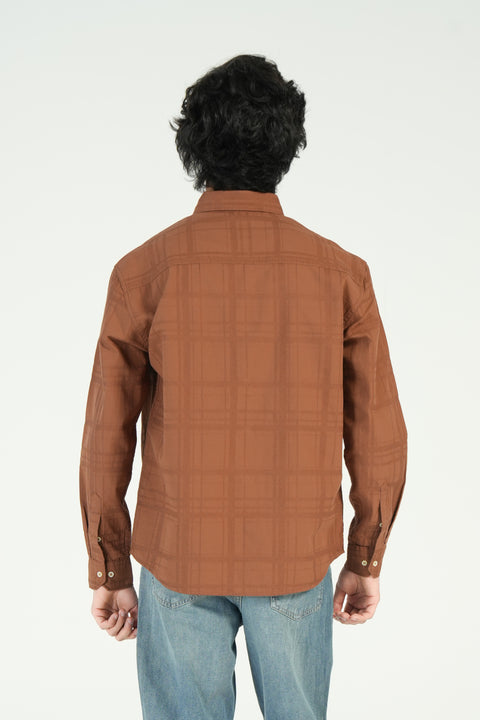 RELAXED FIT DOBBY SHIRT