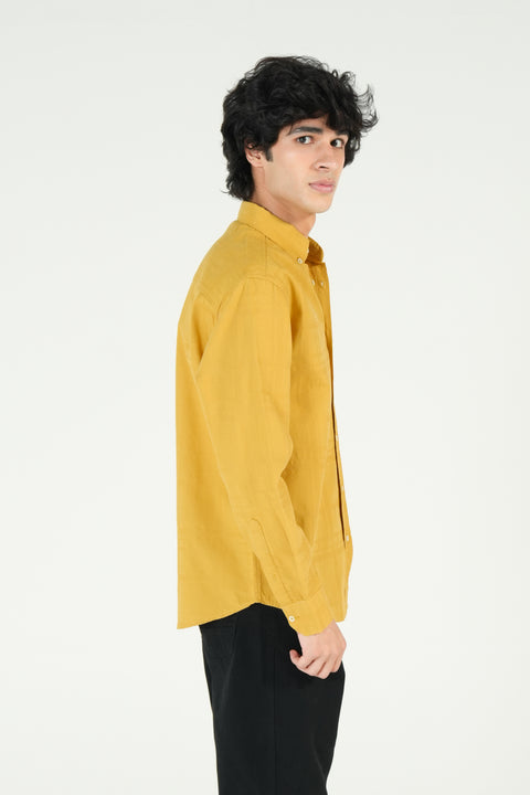 RELAXED FIT DOBBY SHIRT