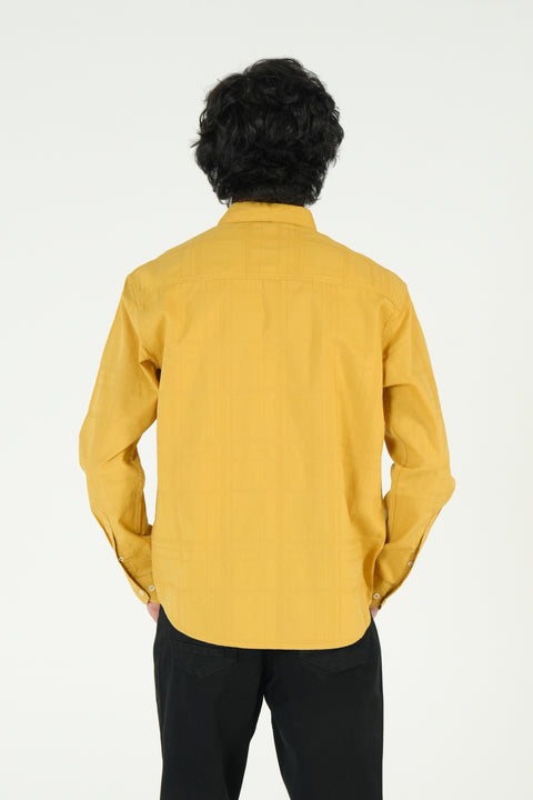 RELAXED FIT DOBBY SHIRT