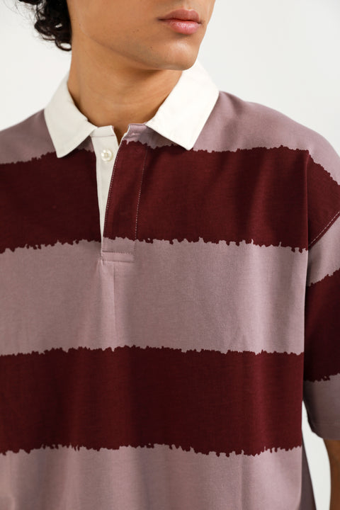 RELAXED FIT STRIPED POLO