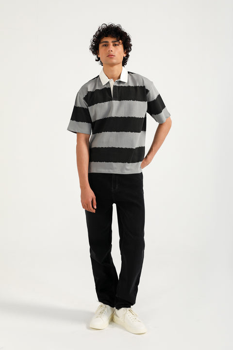 RELAXED FIT STRIPED POLO