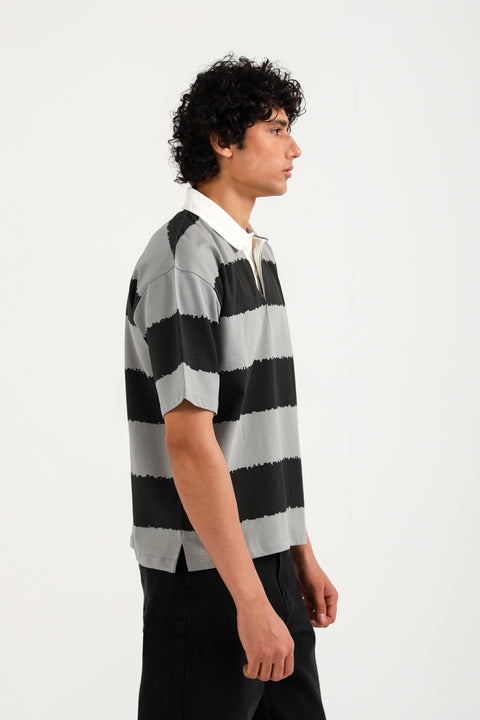 RELAXED FIT STRIPED POLO