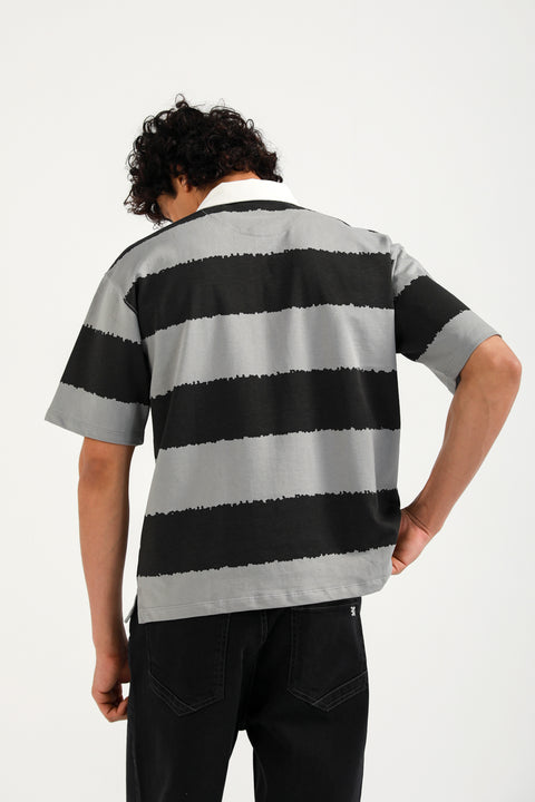 RELAXED FIT STRIPED POLO
