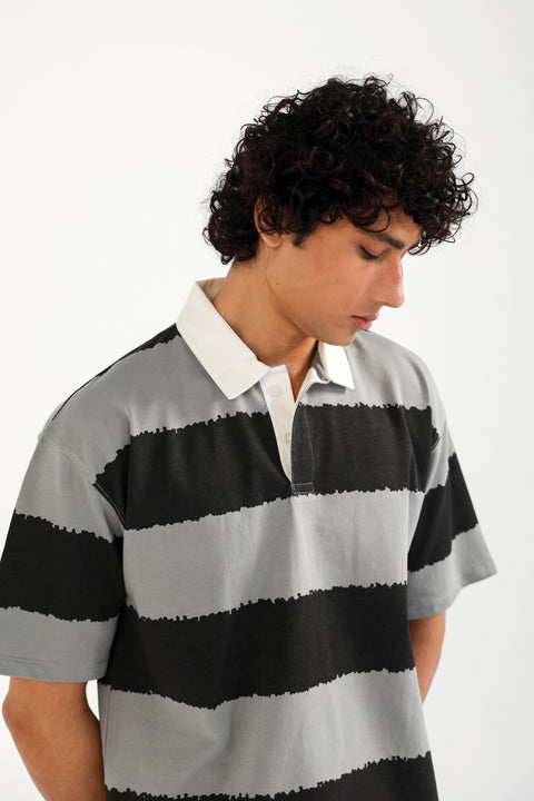 RELAXED FIT STRIPED POLO