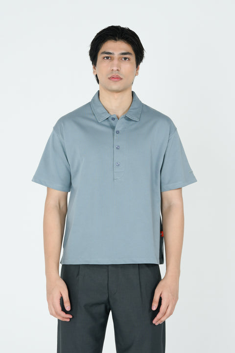 RELAXED FIT TERRY POLO
