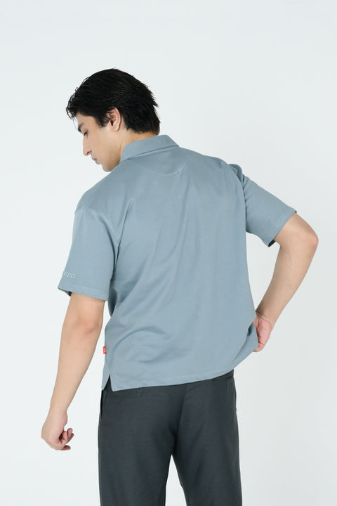 RELAXED FIT TERRY POLO