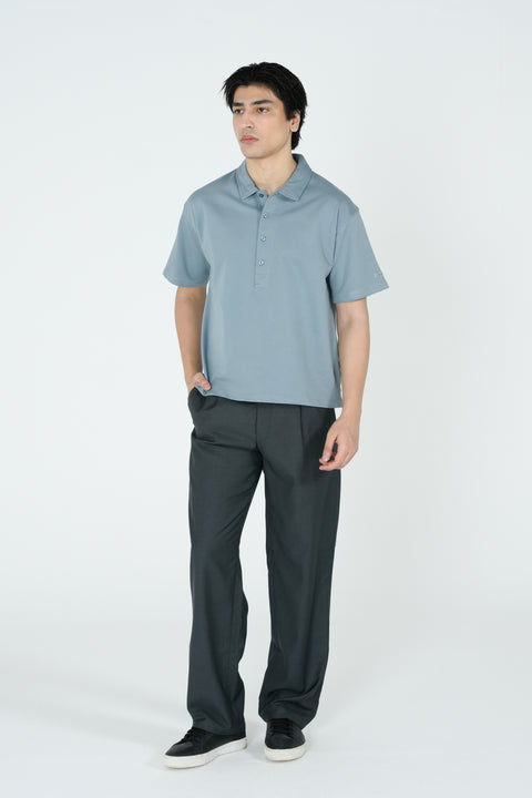RELAXED FIT TERRY POLO