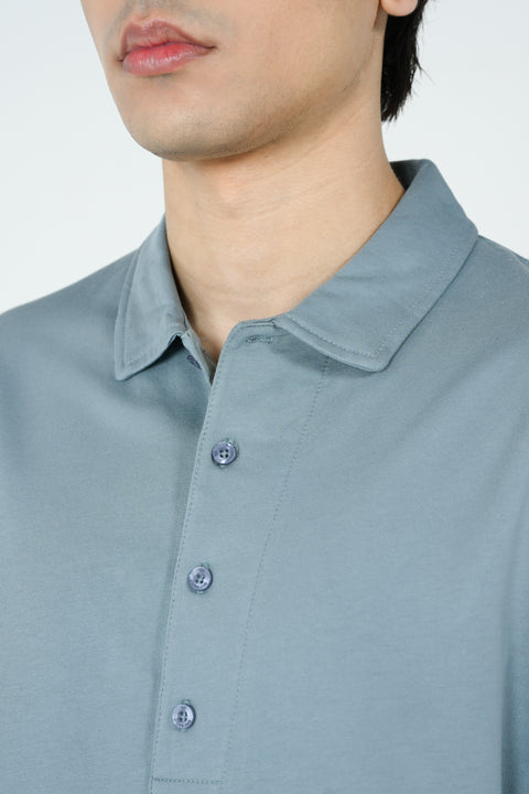 RELAXED FIT TERRY POLO