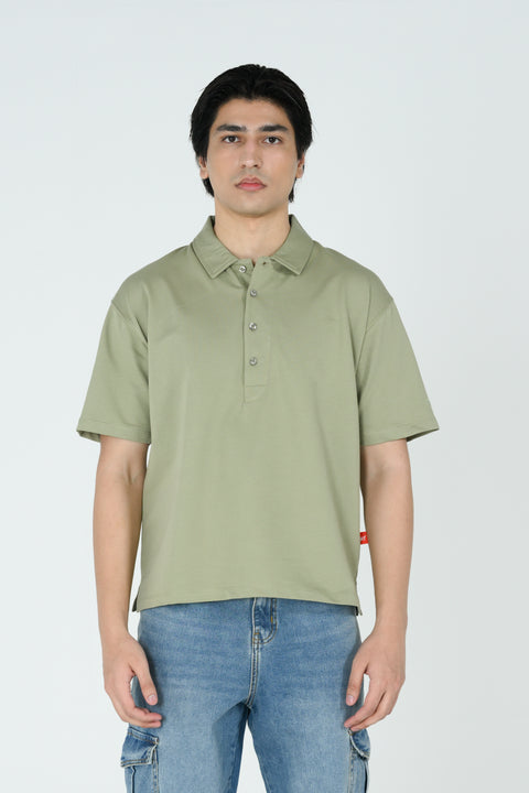 RELAXED FIT TERRY POLO