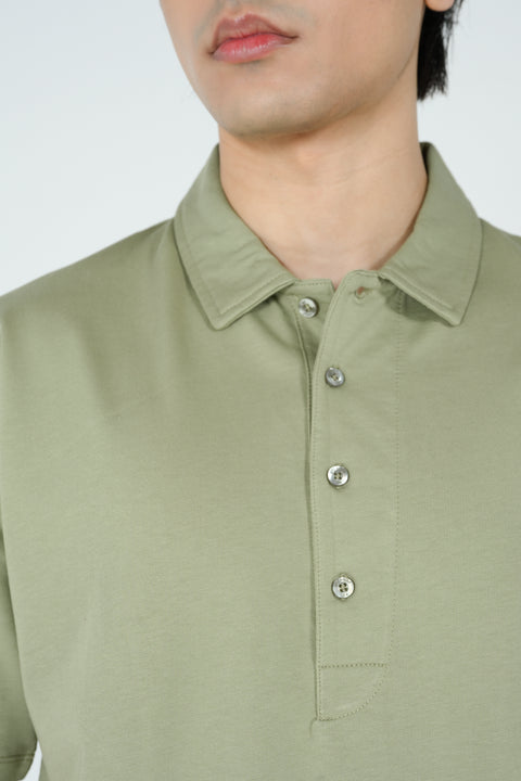 RELAXED FIT TERRY POLO