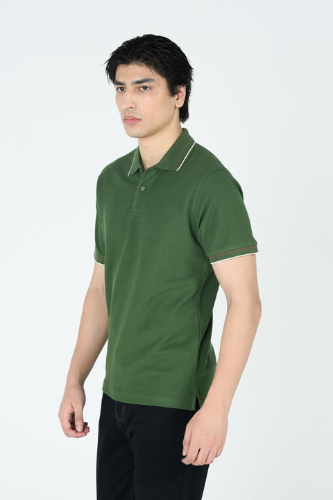 TEXTURED TIPPING POLO